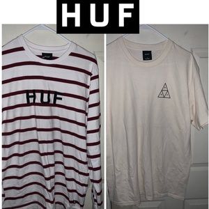 HUF lot of 2 shirts LARGE